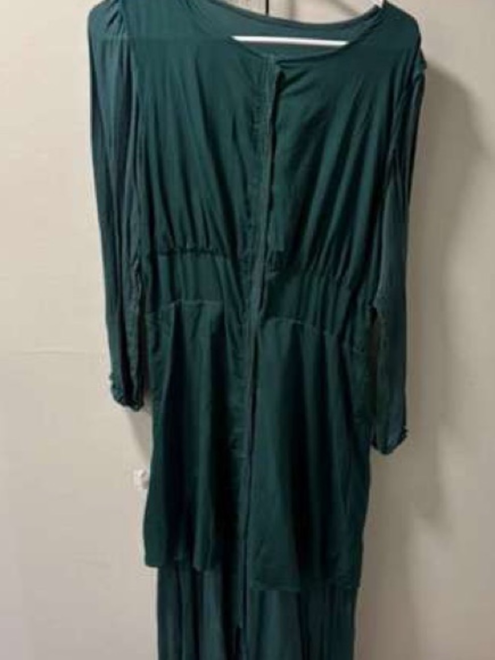 Long Sleeve Forest Green Dress for Women